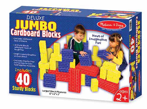 Melissa and Doug Jumbo Cardboard Blocks