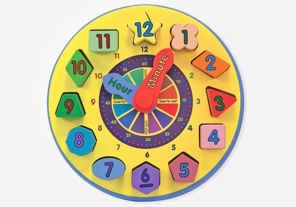Melissa and Doug Shape Sorting Clock -  a shape sorter toy that can also teach little ones how to tell the time