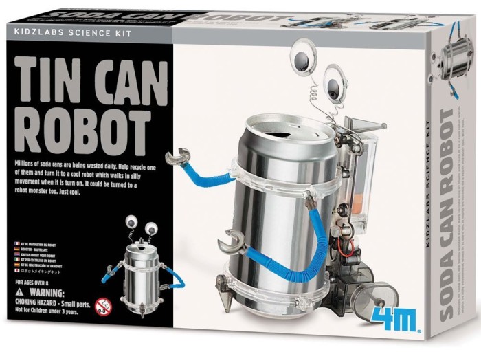 soda can robot kit Kids Love This Stuff!
