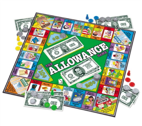 the allowance game - money games for kids