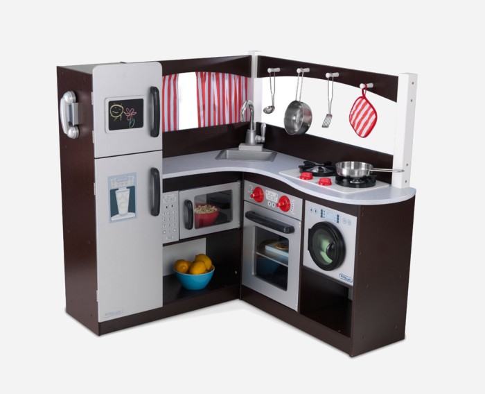 Wooden play kitchens for boys and girls