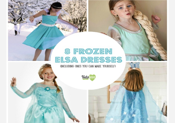 8 Fabulous Disney Frozen Elsa Dresses (6 You Can Make Yourself) and 1 DIY Frozen Cape