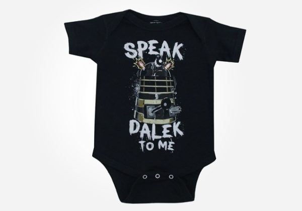 Geek baby clothes - D Who baby onesie