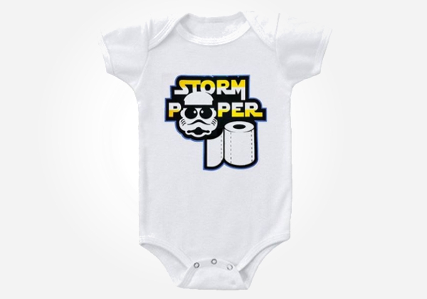 Geek baby clothes - I'm a storm pooper!