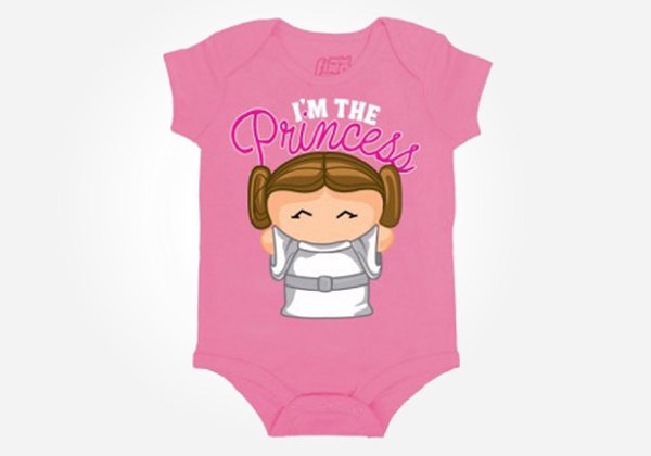 Geek baby clothes - I'm the princess and I'm cute to boot.