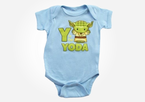 Geek baby clothes - Y is for Yoda