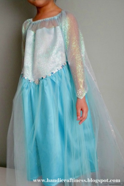 Pretty homemade disney frozen elsa dress