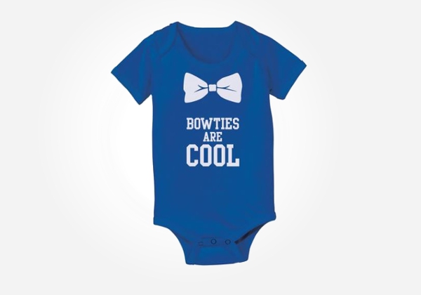 Bowties are cool - nerdy baby onesies