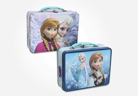 Disney Frozen gifts - Frozen lunchboxes made out of tin.