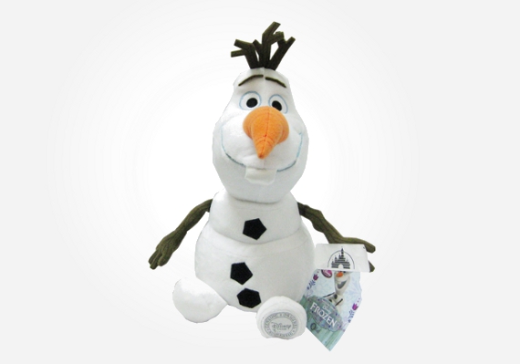 Disney Frozen gifts - Frozen Olaf plush toy. He's funny looking, but very cute!