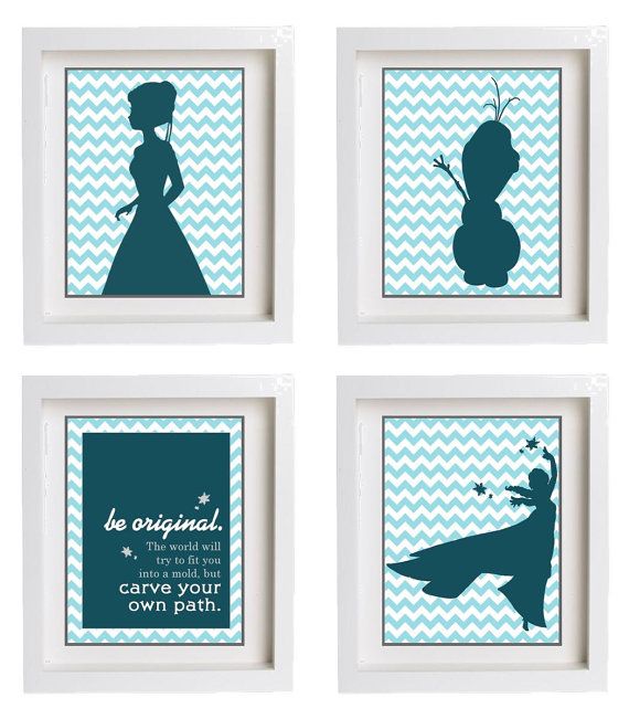 Disney Frozen room decor wall art for kids