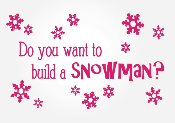 Disney Frozen room decor - Do you want to build a snowman? 