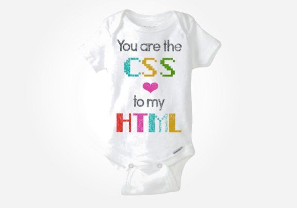 Nerdy baby onesies for mini coders