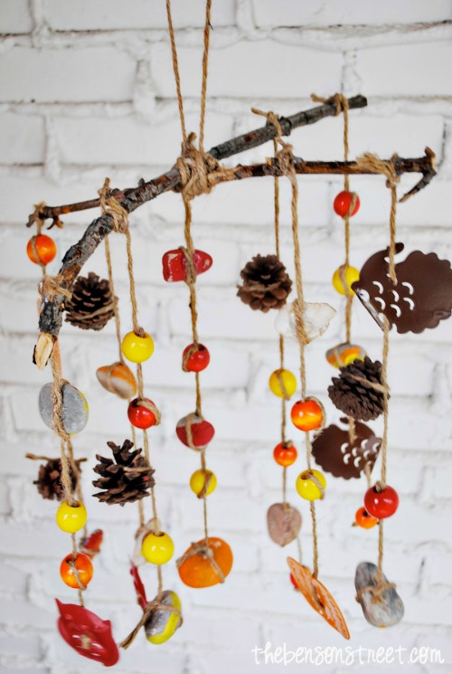 fall craft projects for kids - wind chime