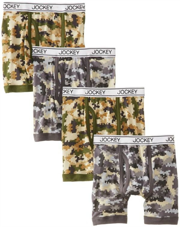 Jockey camo boxer briefs as a Christmas gift idea