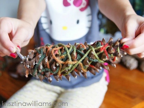 fall craft projects for kids - fall pine cone craft