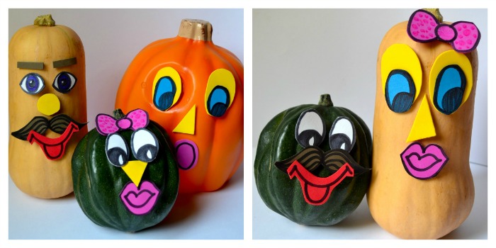 Halloween crafts for kids to make - Mr Pumpkin Head and co. 