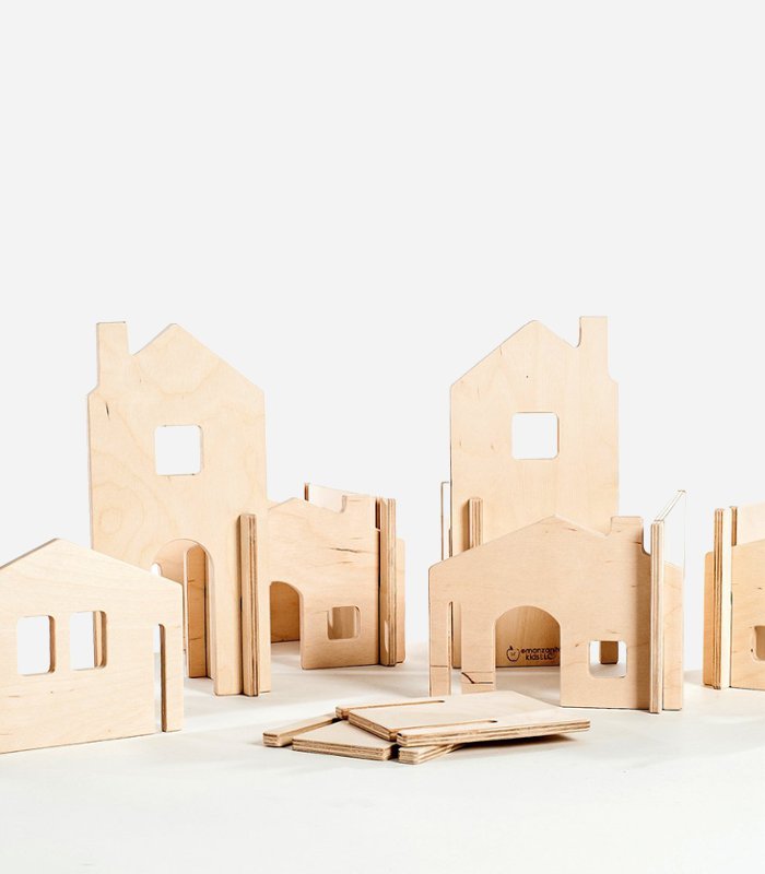 Modular house walls - eco-friendly handmade wooden toys for kids | KidsLoveThisStuff.com