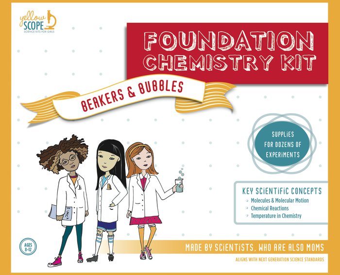 Science kit for girls - The Foundation Chemistry Kit. A new way of introducing science to girls aged eight to 12. Perfect #educational #gift idea for girls.