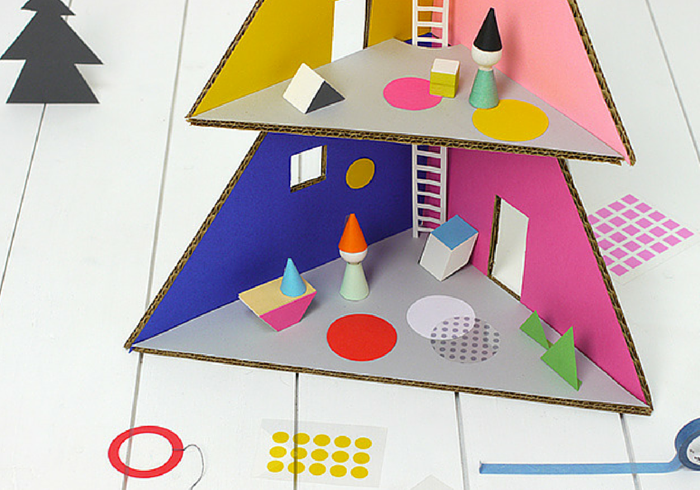 Craft Your Own Christmas Tree Dollhouse for the Kiddos