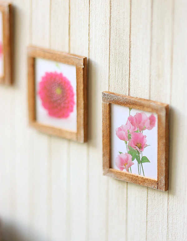 These mini #dollhouse wall hangings are look so realistic. That's because they have a very real element to them. Click through to find out what that is.