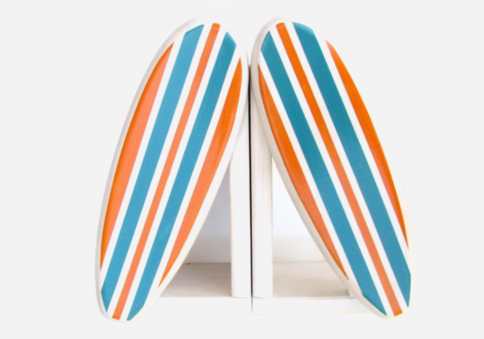 The perfect pair of bookends for the surfer kid with a beach themed bedroom | kidslovethisstuff.com