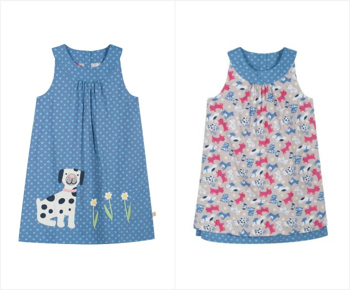 An organic cotton spring dress that's reversible. Swing by to check out the other SS15 springtime garms for girls | kidslovethisstuff.com