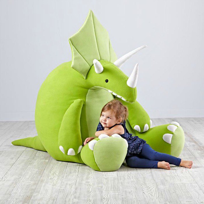 This oversized dinosaur plushie looks likes so cozy and snuggly | Gift ideas for preschoolers and toddlers via kidslovethisstuff.com