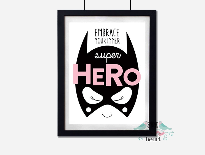 Batgirl superhero wall decor - embrace your inner superhero | kidslovethisstuff.com