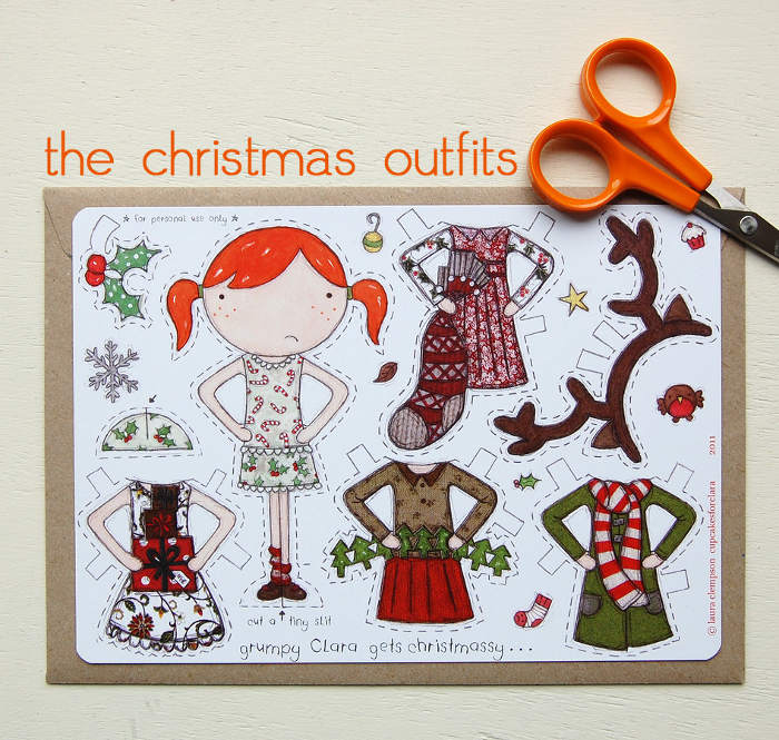 Adorable paper doll cutouts - an inexpensive gift idea for the littles | kidslovethisstuff.com 