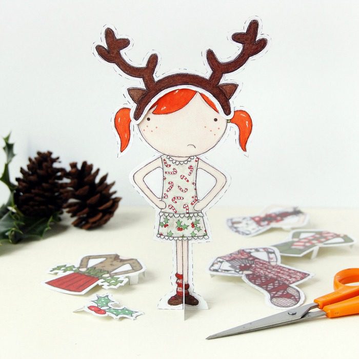 Adorable paper dolls - an inexpensive gift idea for the littles | kidslovethisstuff.com 