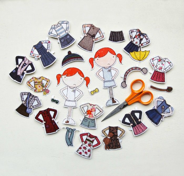 paper doll cutouts - deluxe set | Kids Love This Stuff!