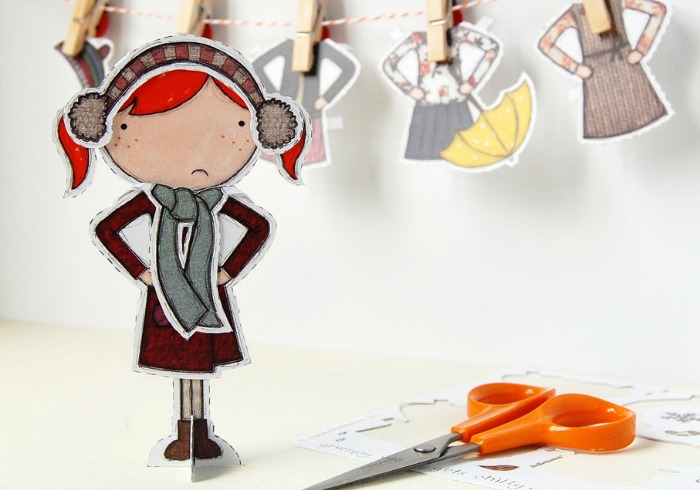 Adorable Paper Doll Cutouts That Make Neat (And Inexpensive) Gifts for Kids