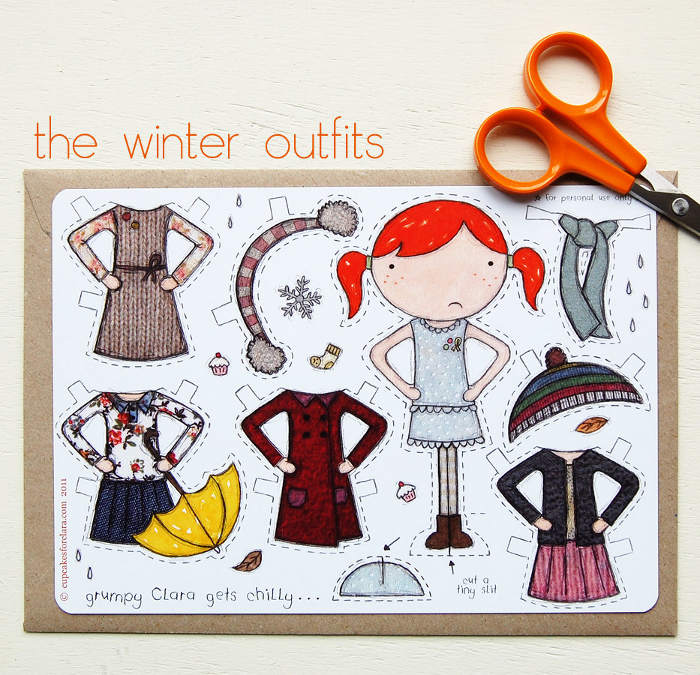 Adorable cutout paper dolls - an inexpensive gift idea for the littles | kidslovethisstuff.com 