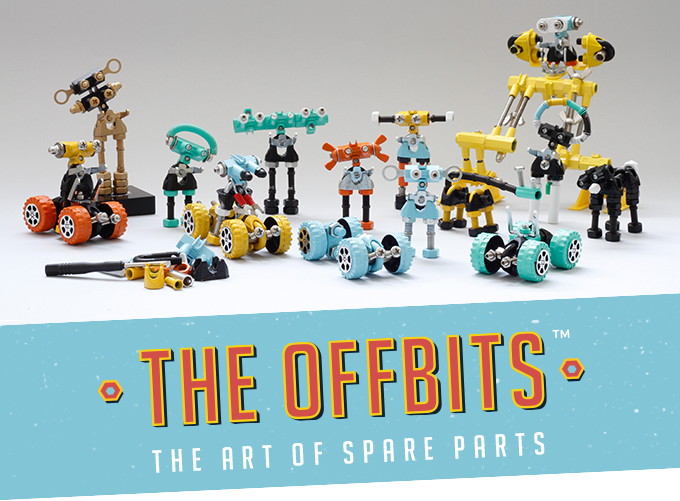 Offbits kits transform household junk into cool geeky little robots and in the process, teach kids about the wonders of up-cycling.