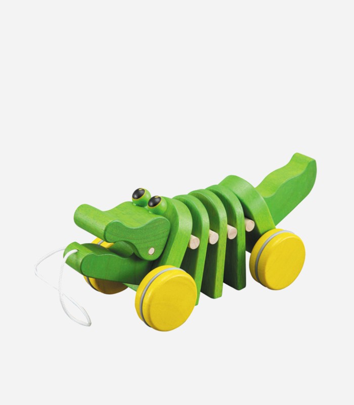 Need wooden toy ideas for a 1 year old? This dancing alligator is way fun!