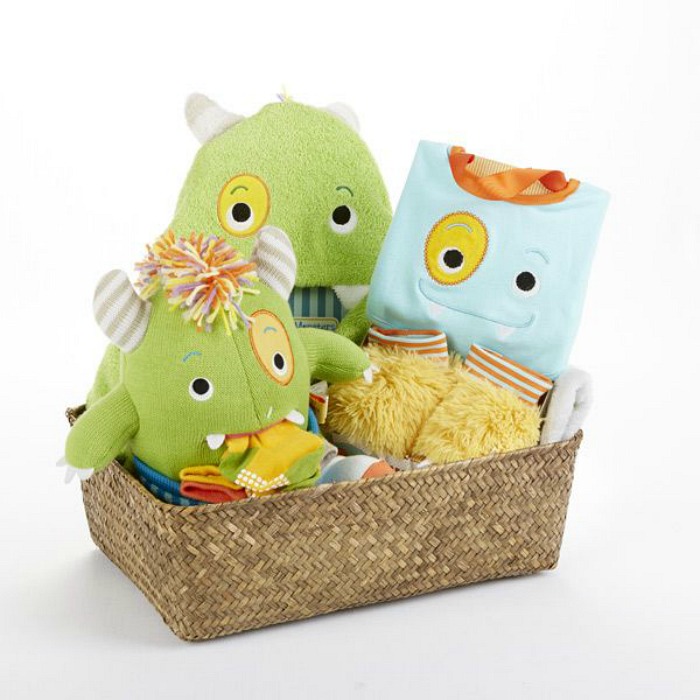 A Colorful, sweet and funky baby gift set for little (but totally cute) monsters.