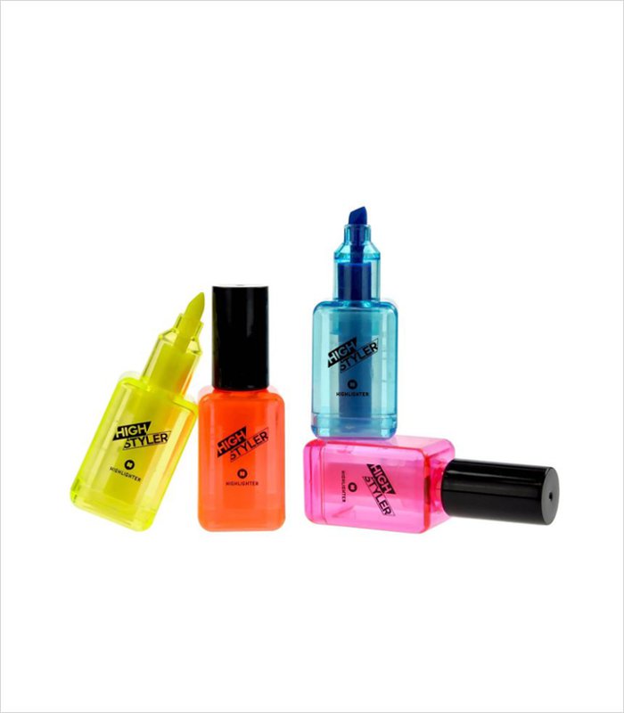 Nail polish highlighters. Methinks pre-teen back to schoolers will go crazy for these | Cool School Accessories