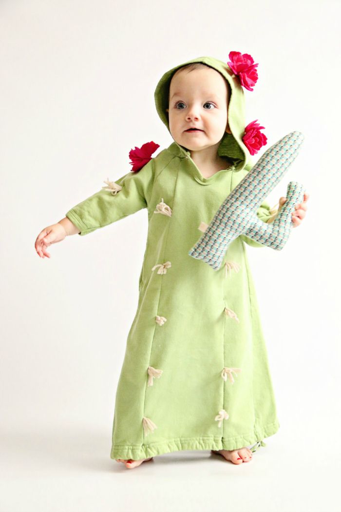 Dress up ideas for kids: Transform your tot into prickly desert flora with this adorable cactus costume.