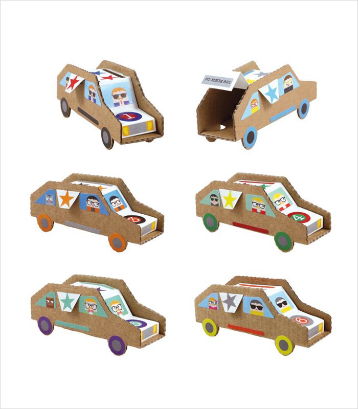 Because cardboard toys are awesome | Gift ideas for 5 year olds - Cardboard car kits