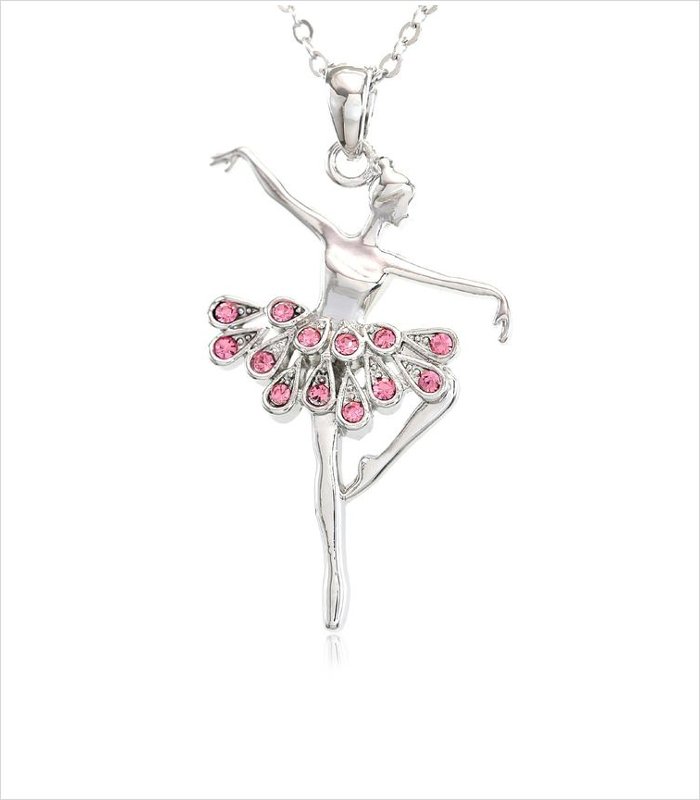 Gifts for 7 year olds - ballerina pendant necklace