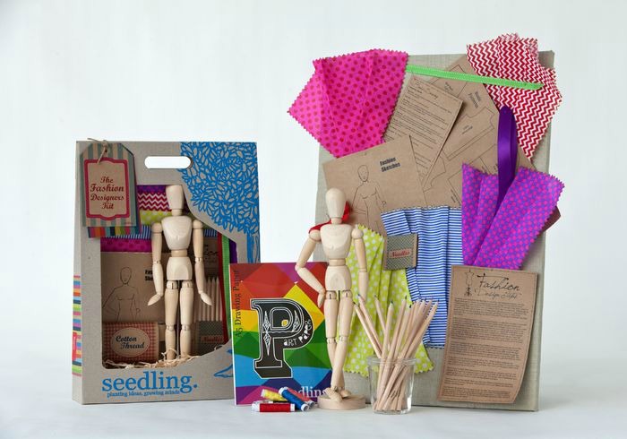 9 year old gift ideas | Seedling fashion designer kit - for the kid who's showing an early interest in all things fashion and design.