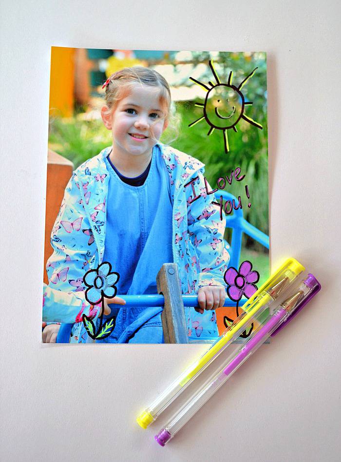 Make a personalized popsicle stick puzzle photo - step 1