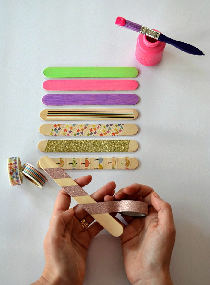 Make a personalized popsicle stick puzzle photo - step 2