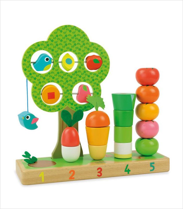 Learn to count vegetable game - Stack, match, count and learn about veggies | Gifts for 2 year olds 