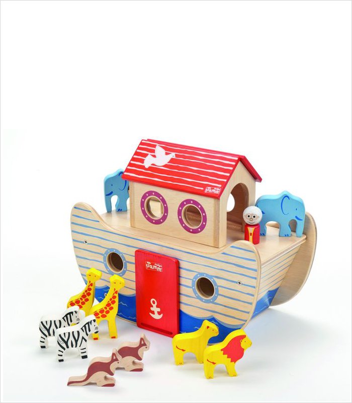 Noahs Wooden Ark Playset - This will make an awesome heirloom toy | Gifts for 2 year olds 