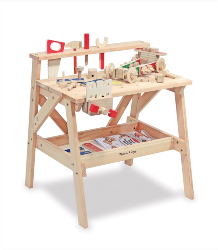 Wooden Work Bench - Got to be a top gift for a toddler who loves crafting from wood | Gifts for 3 year olds