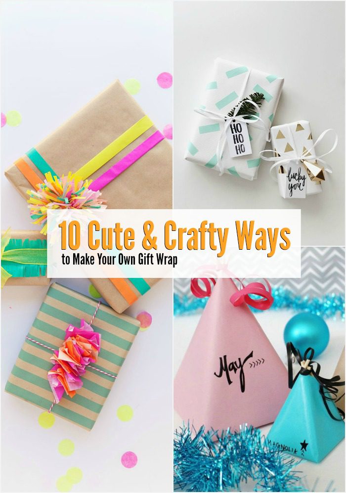 Looking to up your gift wrapping game this year? Make your own gift wrap with a little inspiration from one of these cute and crafty gift wrap ideas. They're totally kid-friendly too.