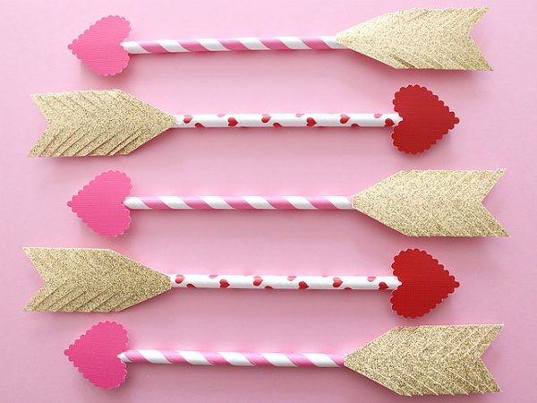 Valentine craft ideas for kids - cupids arrows