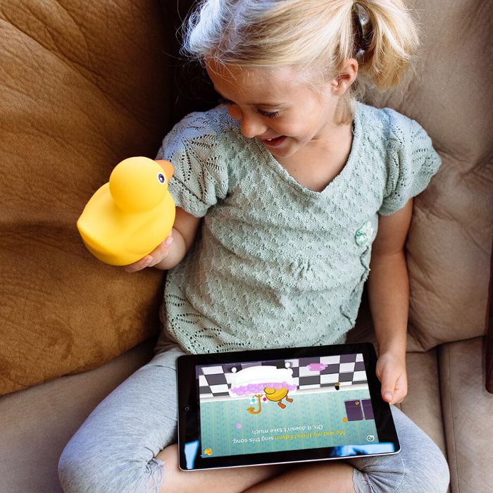 Smartphone and tablet toys for kids: Edwin the duck will send your little tiddlywinks ‘quackers’.